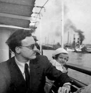 Egon de Vietinghoff et sa fille Jeanne, 1934