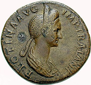 Plotina, Sesterce (vers 115), Classical Numismatic Group, Inc. http://www.cngcoins.com, licence GNU