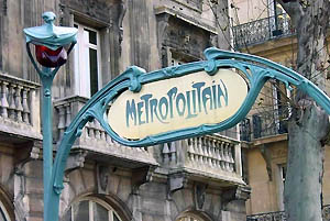 Paris, Metroeingang im Jugenstil