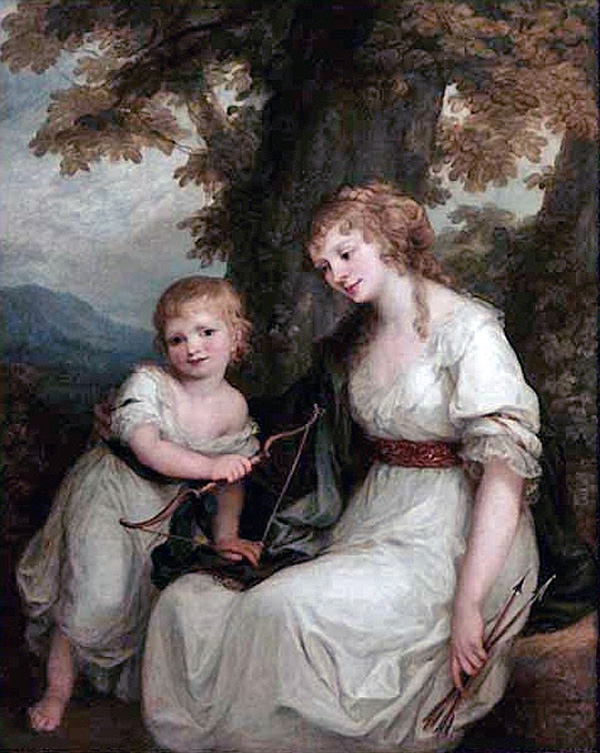 Angelika Kauffmann, Portät Juliane von Kruedener mit Sohn Paul (1786), Louvre