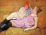 Henri de Toulouse-Lautrec, Le Canapé, (vers 1895), Metropolitan Museum of Art, New York