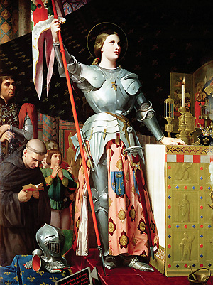 J.A.D. Ingres, Jeanne d'Arc bei der Krönung von Charles VII (1854), Louvre, Paris