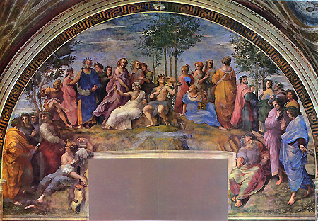 Raffael, Der Parnass (1511), Stanzen im Vatikan