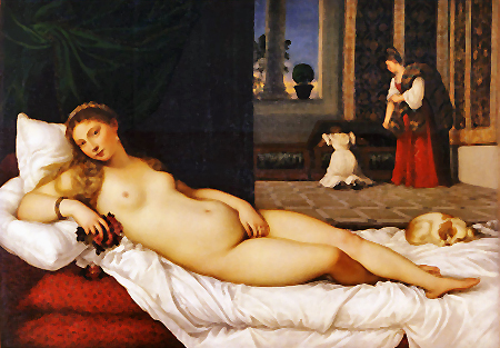 Tizian, Venus von Urbino (1538), Uffizien, Florenz