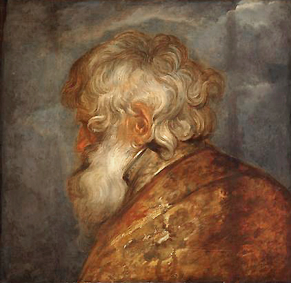 Anthonis van Dyck, Kopfstudie eines alten Mannes (um 1618), Kunsthistorisches Museum Wien