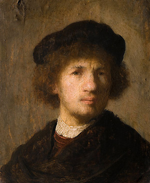 Rembrandt, Selbstbildnis (1630), Nationalmuseum Stockholm