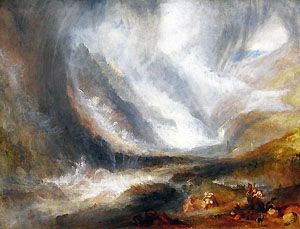 William Turner, Schneesturm und Lawine im Aostatal (1836-1837), Art Institute of Chicago