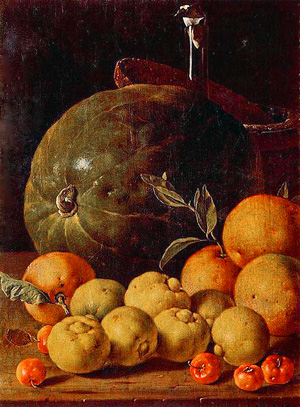 Luis Egidio Meléndez, Orangen, Zitronen und Wassermelone (1760), Prado, Madrid