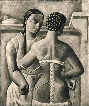 Massimo Campigli, Zwei Frauen (1926)