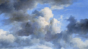 Jacob Isaacksz van Ruisdael, Blick auf Haarlem (1670-1675, Ausschnitt), Mauritshuis, Den Haag