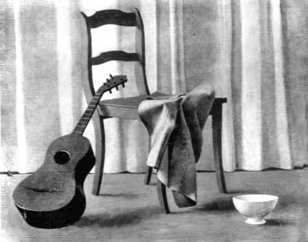 Stuhl und Gitarre
